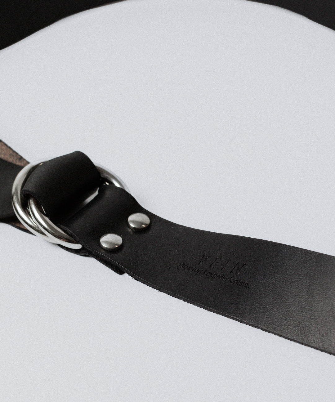 VEIN ヴェインのGUIDI LEATHER DOUBLE RING  BELT - BLACKの公式通販サイトsession福岡セレクトショップ