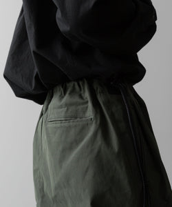 ANTHEM Aアンセムエー のCOTTON TWILL NO-BRAINER PANTS - OLIVEの公式通販サイトsession福岡セレクトショップ