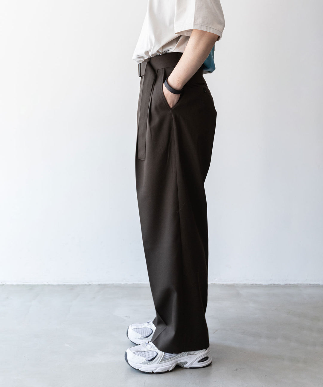 【stein】BELTED WIDE STRAIGHT TROUSERS シュタイン23aw sessionセッション福岡セレクトショップ 公式通販サイト