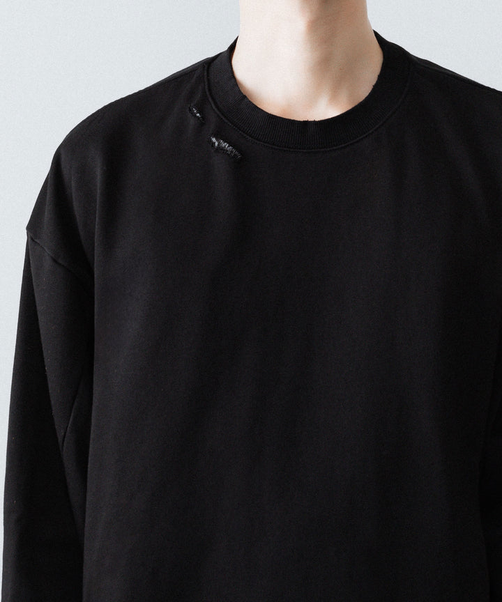 CODA コーダ FADED BLACK WASHED DESTROYED SWEATSHIRTのADED BLACK公式通販サイトsession福岡セレクトショップ