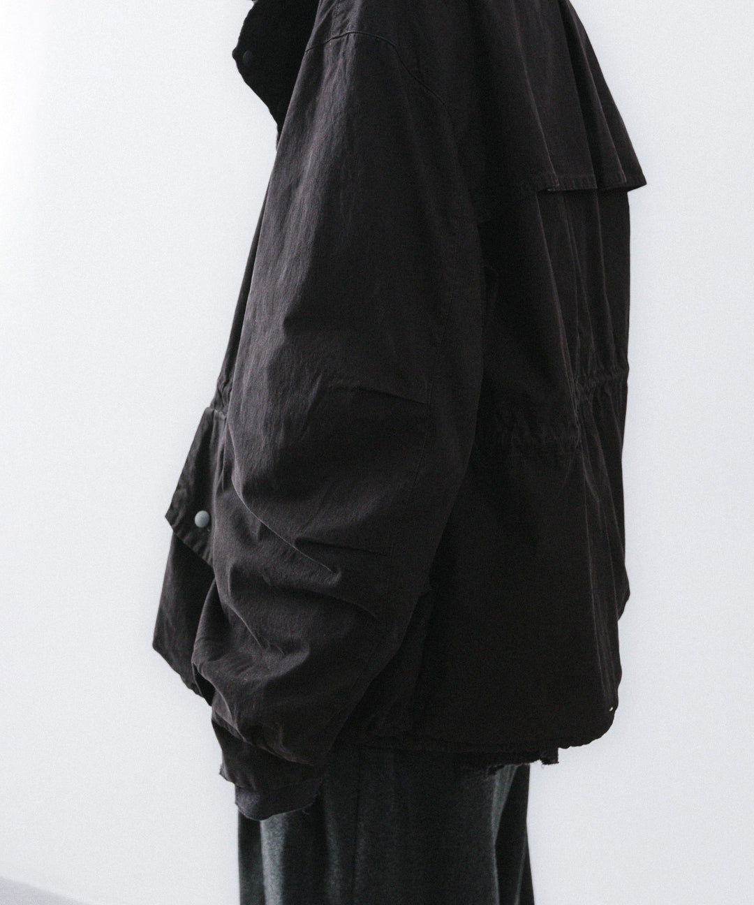 concause-コンコースのHALF MOUNTAIN COATのBLACK公式通販サイトsession福岡セレクトショップ