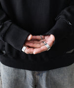 画像をギャラリービューアに読み込む, CODA コーダ FADED BLACK WASHED DESTROYED SWEATSHIRTのADED BLACK公式通販サイトsession福岡セレクトショップ
