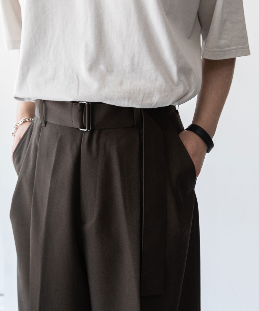 【stein】BELTED WIDE STRAIGHT TROUSERS シュタイン23aw sessionセッション福岡セレクトショップ 公式通販サイト