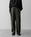 【ANTHEM A】COTTON TWILL NO-BRAINER PANTS - OLIVE