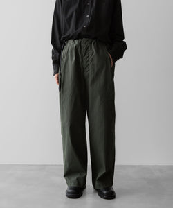 ANTHEM Aアンセムエー のCOTTON TWILL NO-BRAINER PANTS - OLIVEの公式通販サイトsession福岡セレクトショップ