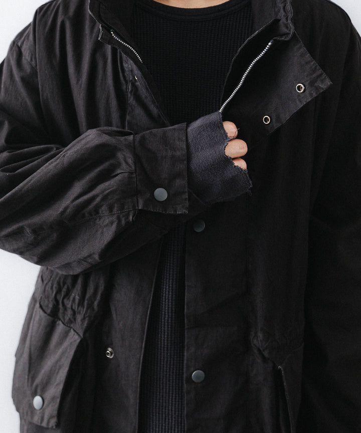 concause-コンコースのHALF MOUNTAIN COATのBLACK公式通販サイトsession福岡セレクトショップ
