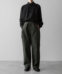 ANTHEM Aアンセムエー のCOTTON TWILL NO-BRAINER PANTS - OLIVEの公式通販サイトsession福岡セレクトショップ