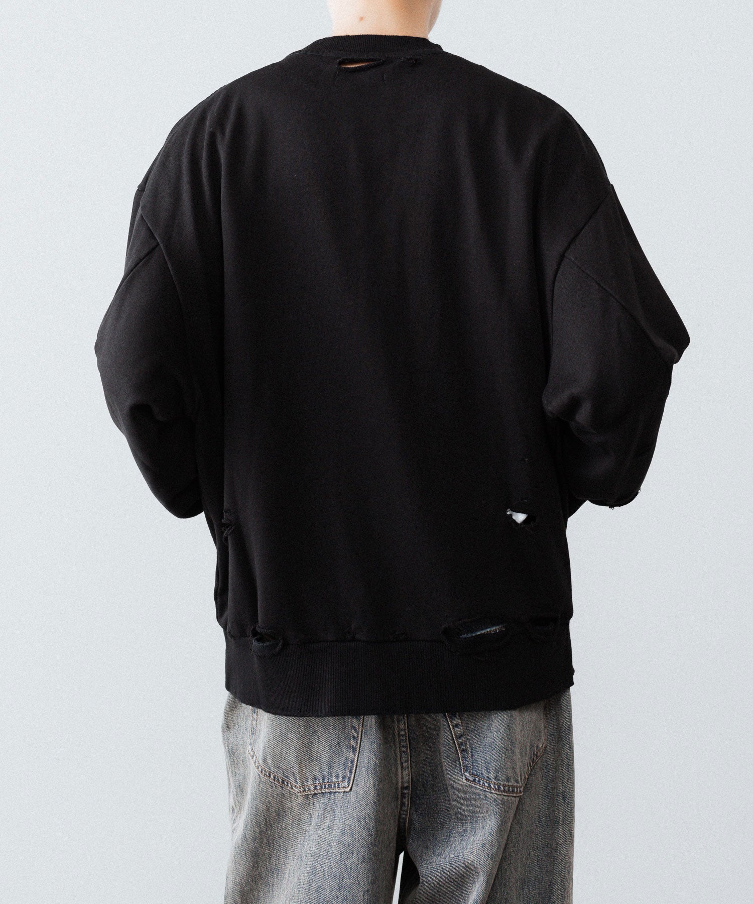 CODA コーダ FADED BLACK WASHED DESTROYED SWEATSHIRTのADED BLACK公式通販サイトsession福岡セレクトショップ
