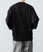 画像をギャラリービューアに読み込む, CODA コーダ FADED BLACK WASHED DESTROYED SWEATSHIRTのADED BLACK公式通販サイトsession福岡セレクトショップ
