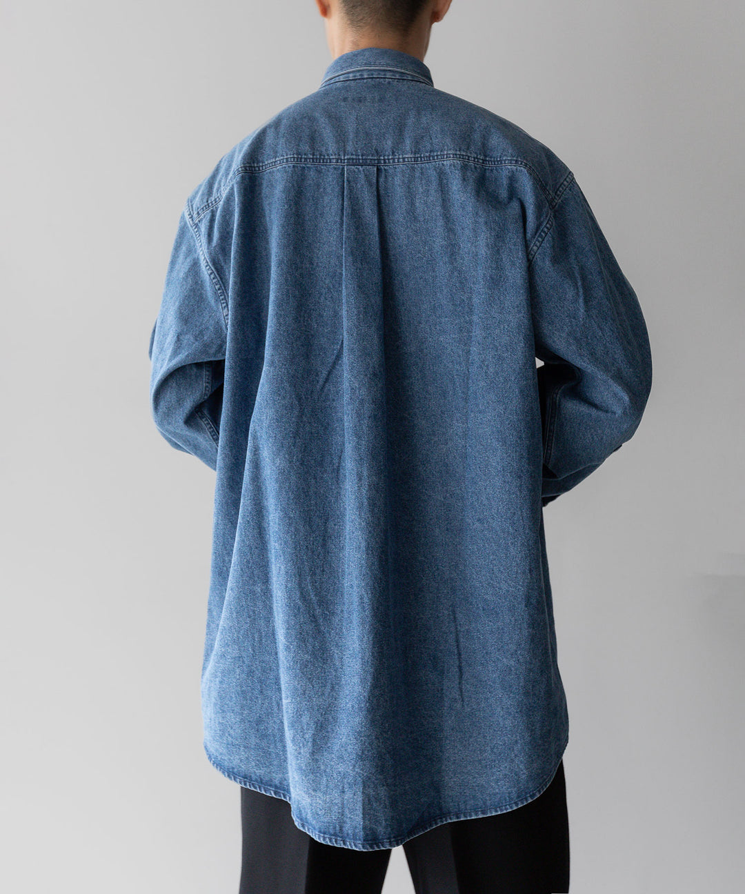 【INTÉRIM インテリム 90’S FIT UK HEAVY USED DENIM BUTTON DOWN SHIRT - U.NAVY sessionセッション福岡セレクトショップ 公式通販サイト