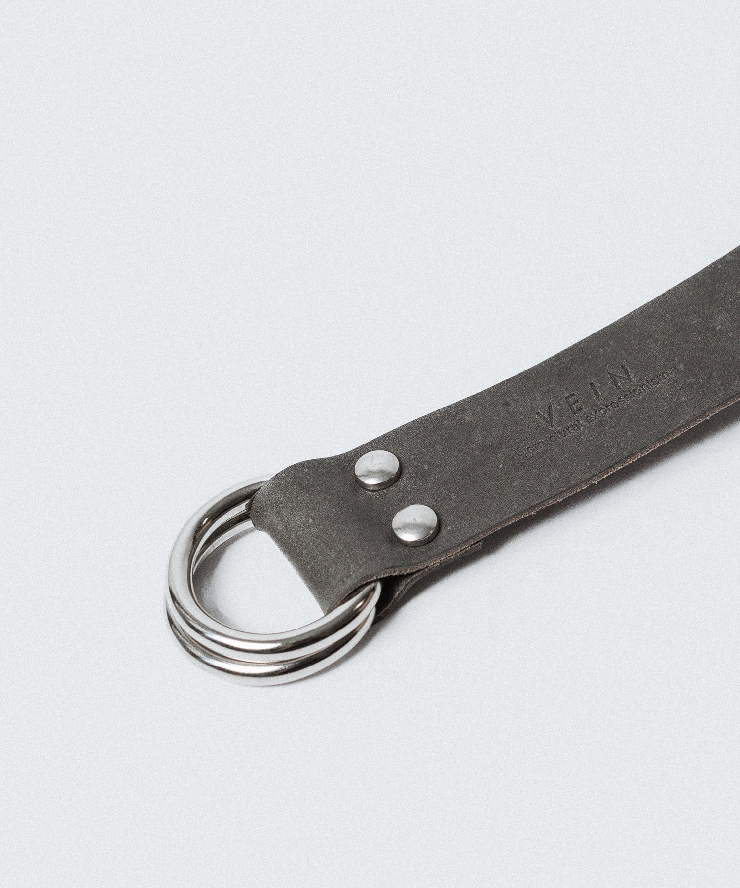 VEIN ヴェインのGUIDI LEATHER DOUBLE RING  BELT - GRAYの公式通販サイトsession福岡セレクトショップ