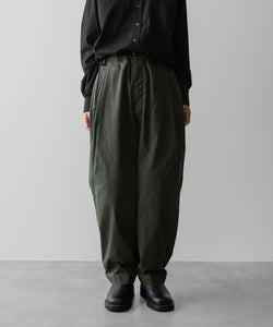 ANTHEM Aアンセムエー のCOTTON TWILL NO-BRAINER PANTS - OLIVEの公式通販サイトsession福岡セレクトショップ