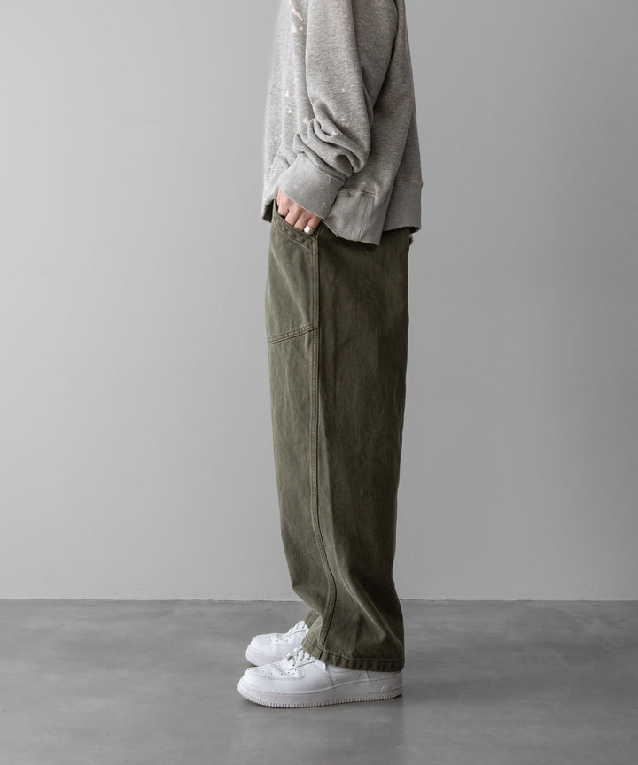 INTÉRIM(インテリム)のUSED WASHED HEAVY PIMA TWILL FRENCH AIR FORCE MECHANIC PANTS - U.OLIVEの公式通販サイトsession福岡セレクトショップ
