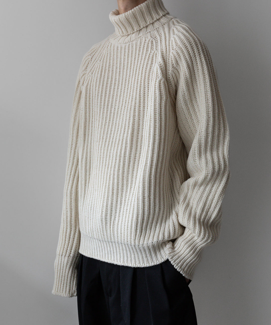【INTÉRIM】インテリムの60s 3GG RAGLAN FISHERMAN SWEATER TURTLE - OFF sessionセッション福岡セレクトショップ 公式通販サイト