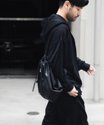 画像をギャラリービューアに読み込む, WWW WRAPINKNOT wool wearのZIP HOODIEのBLACK 公式通販サイトsession福岡セレクトショップ
