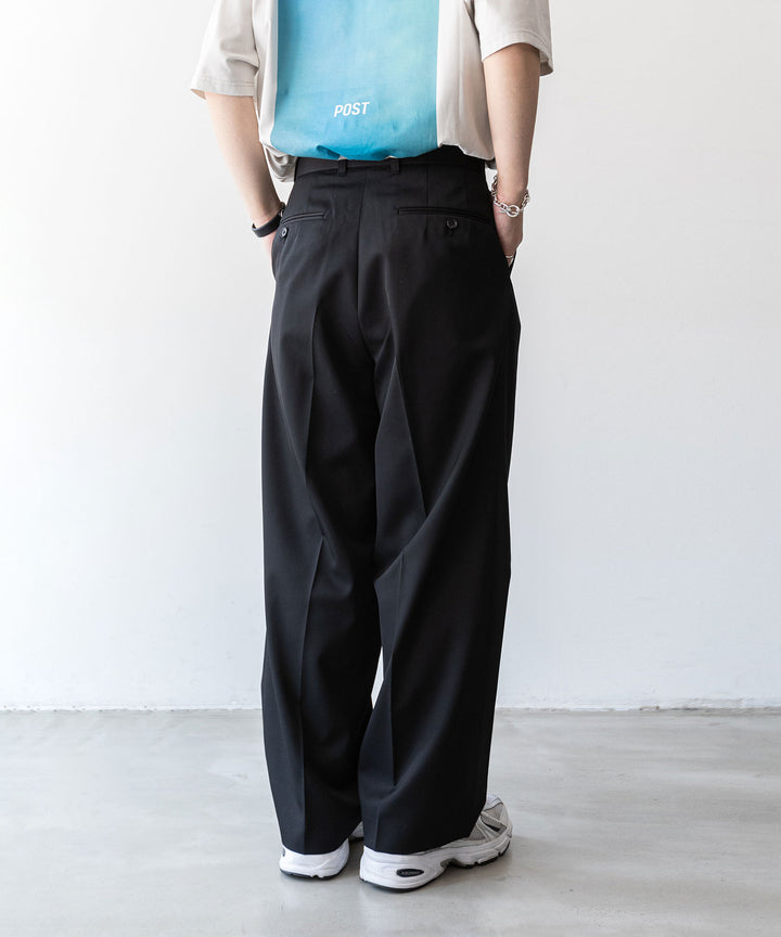 【stein】BELTED WIDE STRAIGHT TROUSERS シュタイン23aw sessionセッション福岡セレクトショップ 公式通販サイト