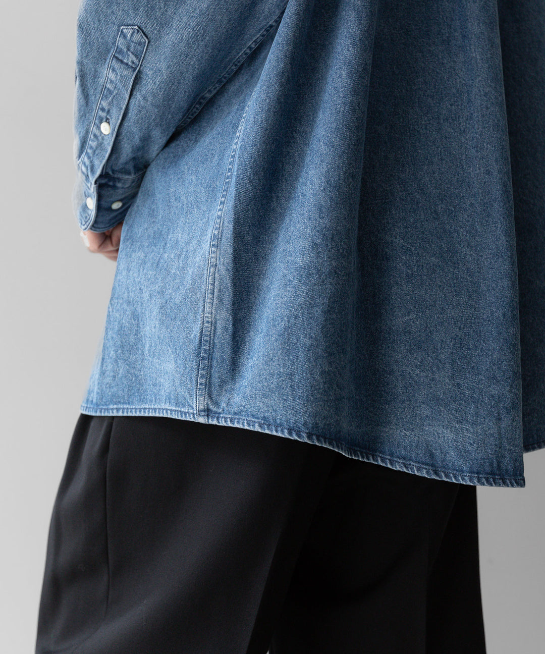 【INTÉRIM インテリム 90’S FIT UK HEAVY USED DENIM BUTTON DOWN SHIRT - U.NAVY sessionセッション福岡セレクトショップ 公式通販サイト