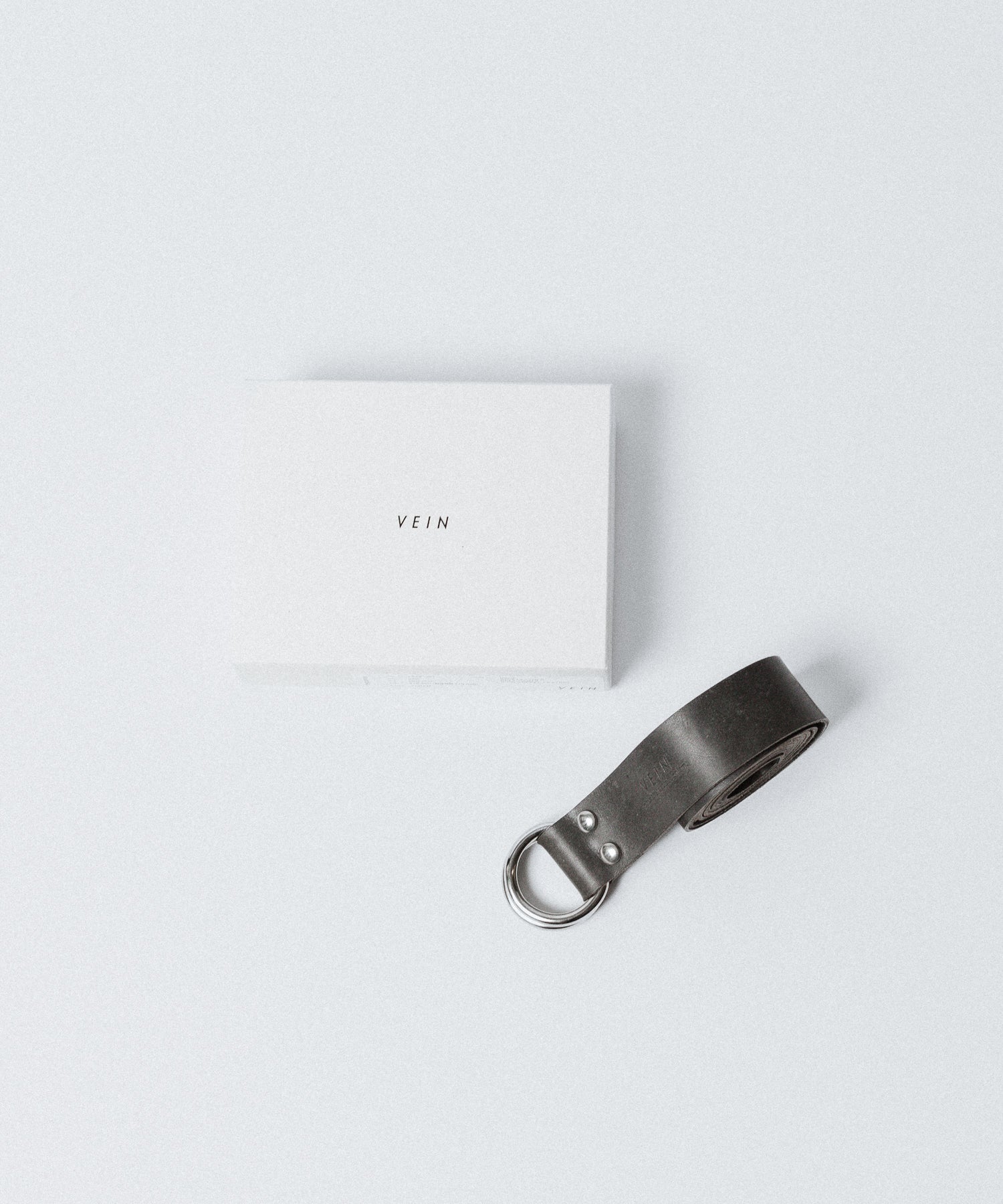 VEIN ヴェインのGUIDI LEATHER DOUBLE RING  BELT - GRAYの公式通販サイトsession福岡セレクトショップ