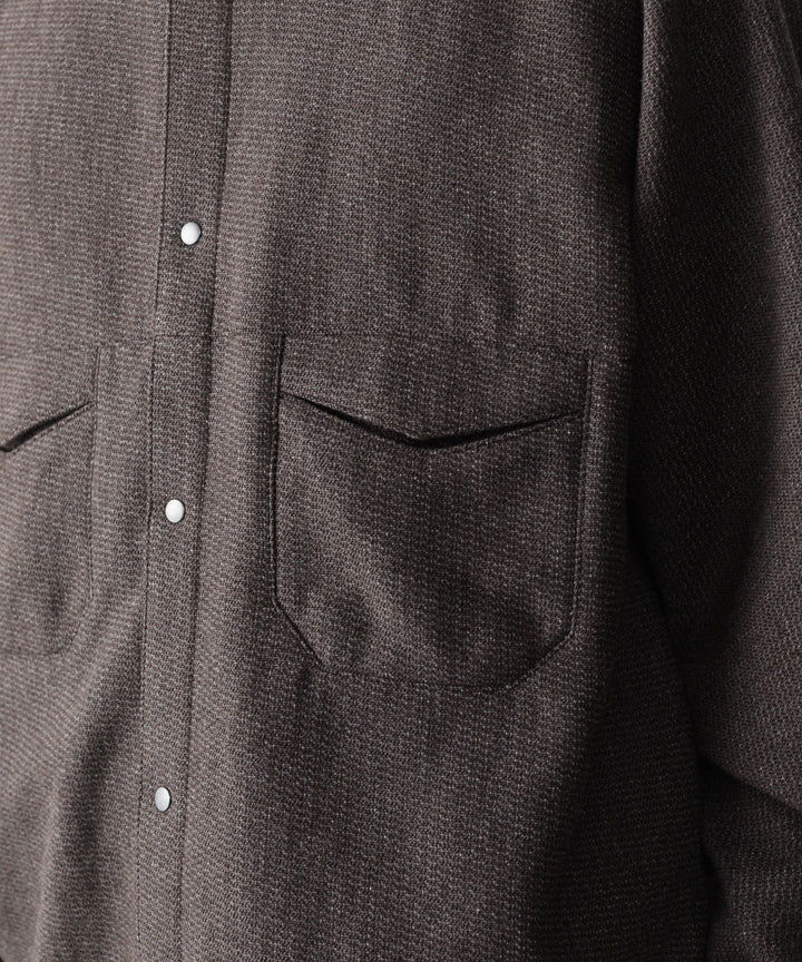 OPPOSE DUALITY-オポーズデュアリティのOFFICER SHIRT YAKのBROWN公式通販サイトsession福岡セレクトショップ