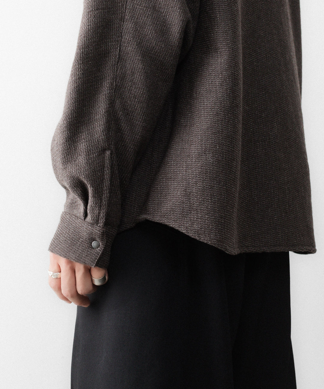 OPPOSE DUALITY-オポーズデュアリティのOFFICER SHIRT YAKのBROWN公式通販サイトsession福岡セレクトショップ