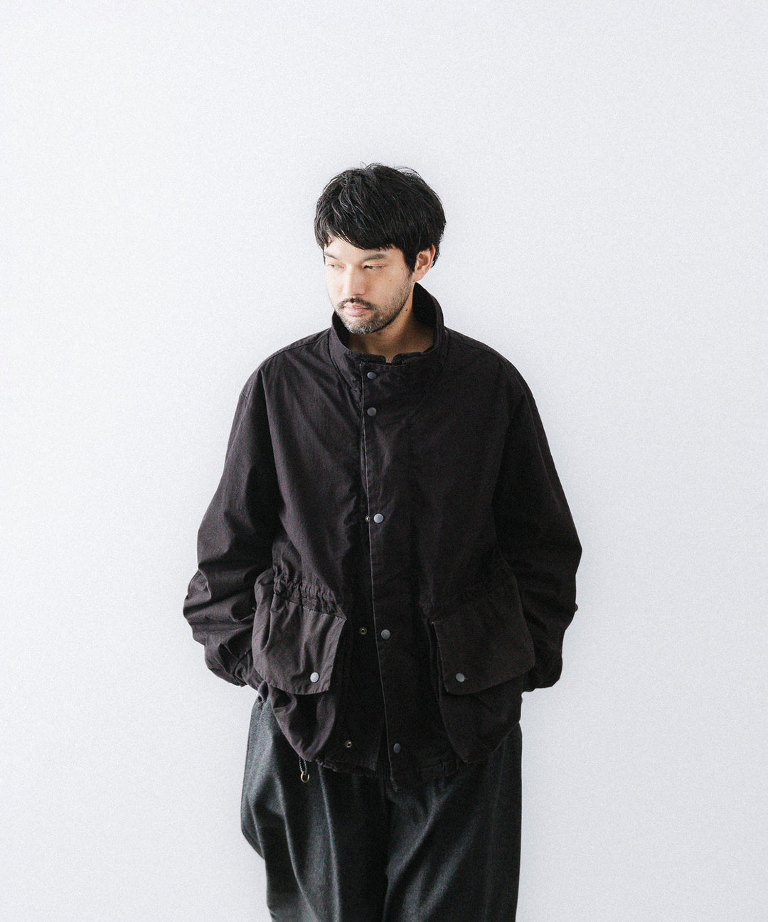 concause-コンコースのHALF MOUNTAIN COATのBLACK公式通販サイトsession福岡セレクトショップ