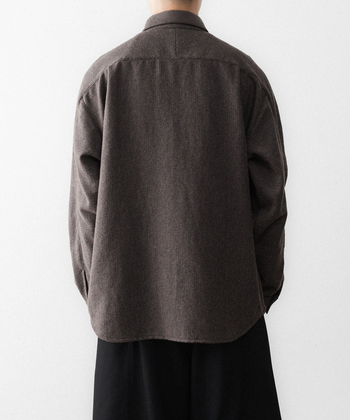 OPPOSE DUALITY-オポーズデュアリティのOFFICER SHIRT YAKのBROWN公式通販サイトsession福岡セレクトショップ