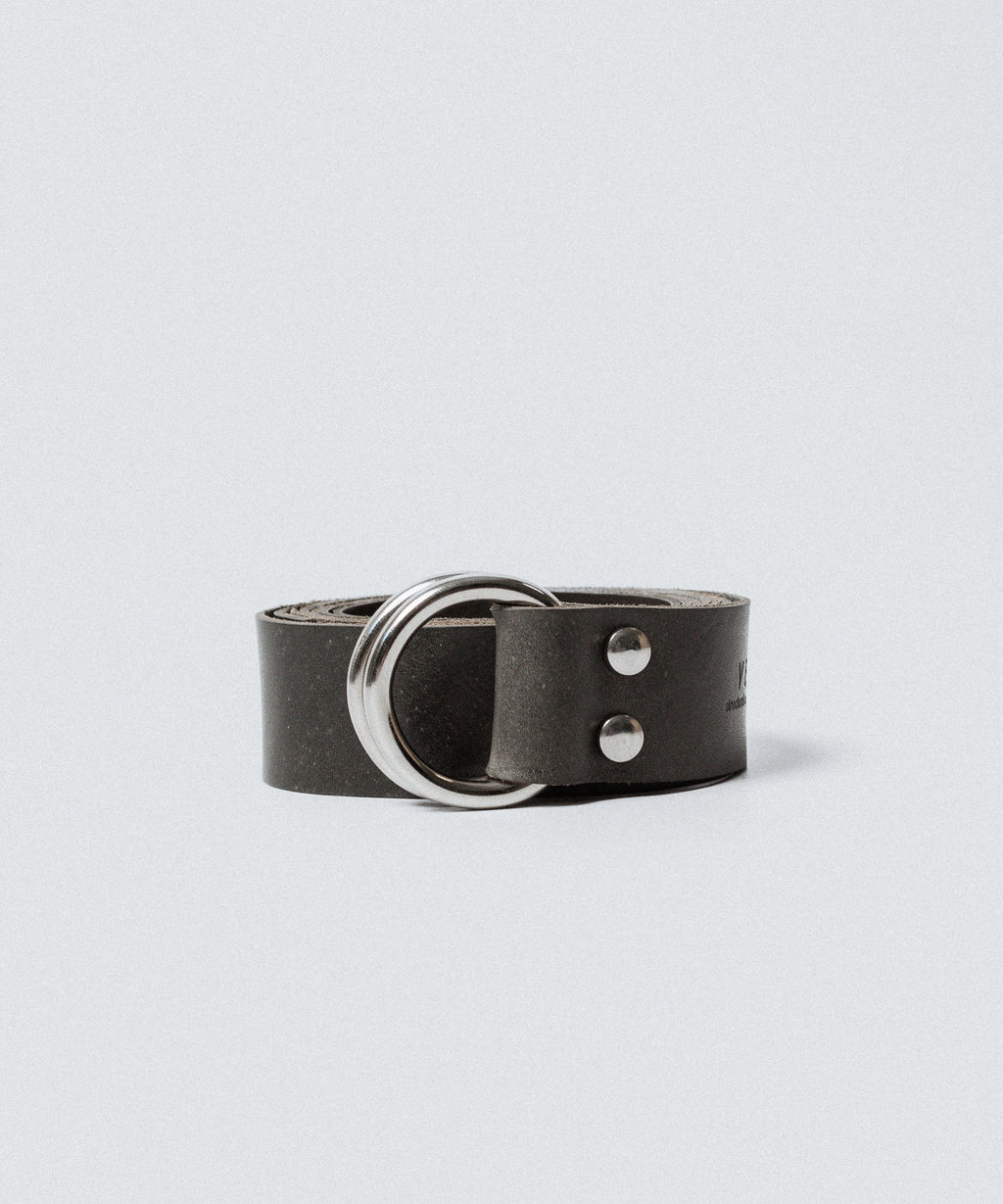 VEIN ヴェインのGUIDI LEATHER DOUBLE RING  BELT - GRAYの公式通販サイトsession福岡セレクトショップ