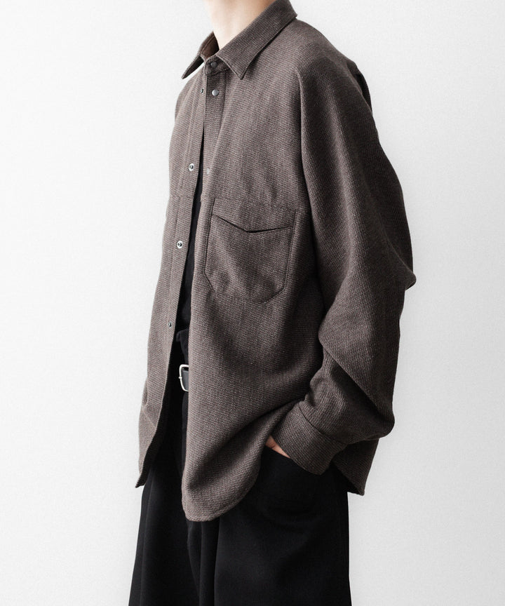 【OPPOSE DUALITY】OFFICER SHIRT YAK - BROWN