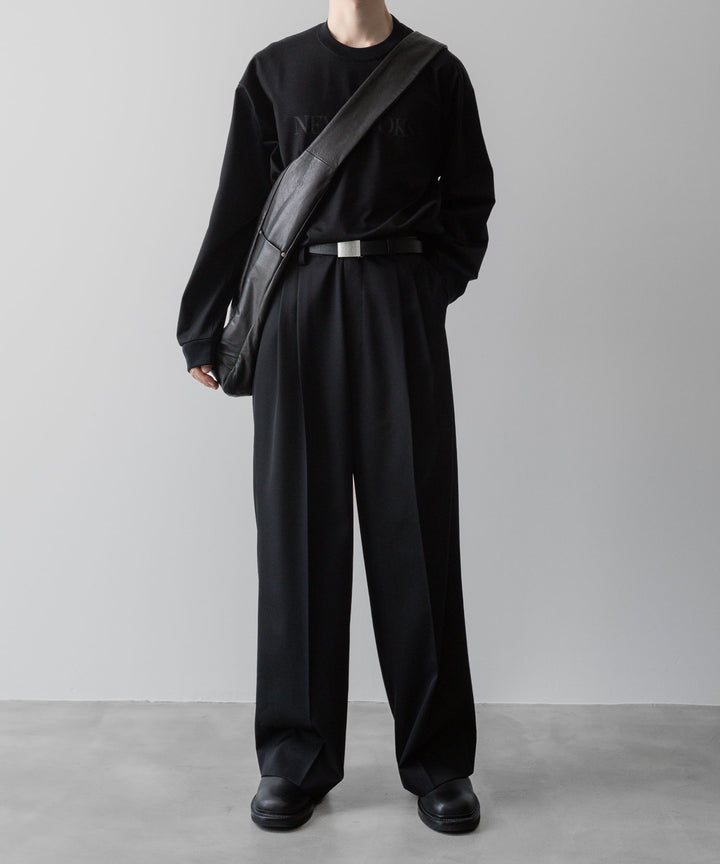 ssstein(シュタイン)の24AWコレクション LEATHER SHOULDER BAG - BLACK 公式通販サイトsession福岡セレクトショップ