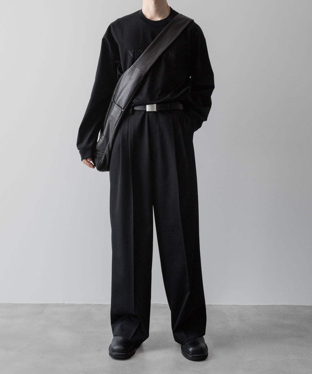 ssstein(シュタイン)の24AWコレクション OVERSIZED LONG SLEEVE TEE [ NEW LOOKS ] - BLACK 公式通販サイトsession福岡セレクトショップ