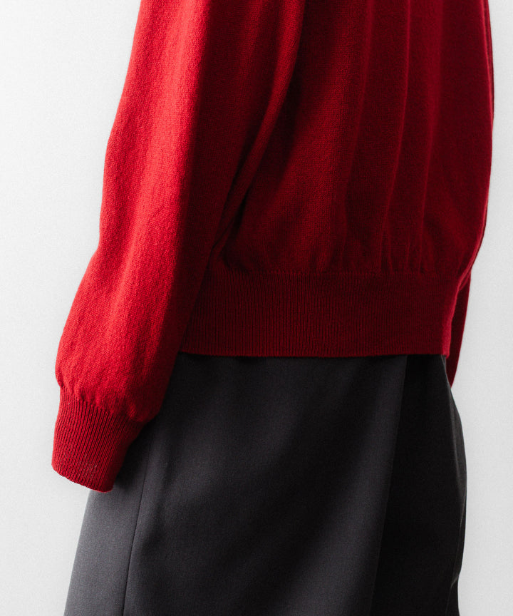 SUBLATIONS サブレーションズのCASHMERE V-NECK KNITのRED 公式通販サイトsession福岡セレクトショップ