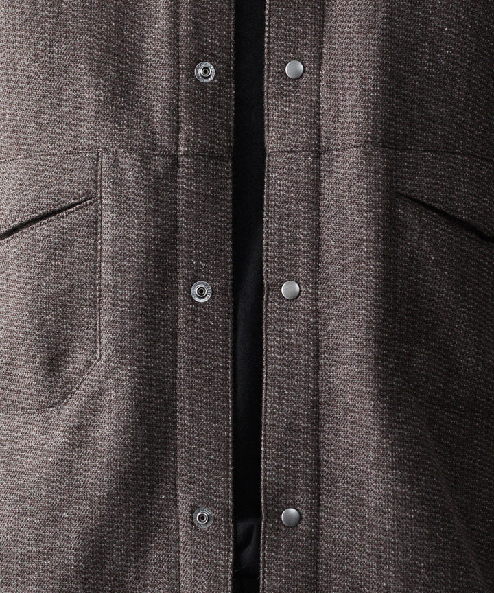 OPPOSE DUALITY-オポーズデュアリティのOFFICER SHIRT YAKのBROWN公式通販サイトsession福岡セレクトショップ
