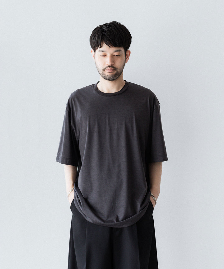 KANEMASA PHIL. カネマサフィル 36G WOOL S/S TEEのCHARCOAL 公式通販サイトsession福岡セレクトショップ