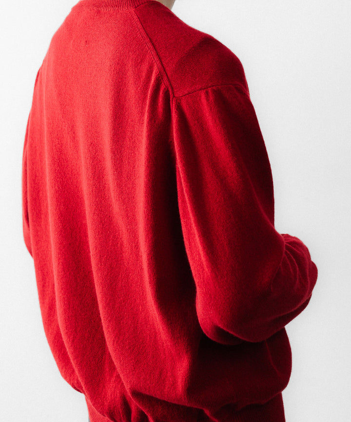 SUBLATIONS サブレーションズのCASHMERE V-NECK KNITのRED 公式通販サイトsession福岡セレクトショップ