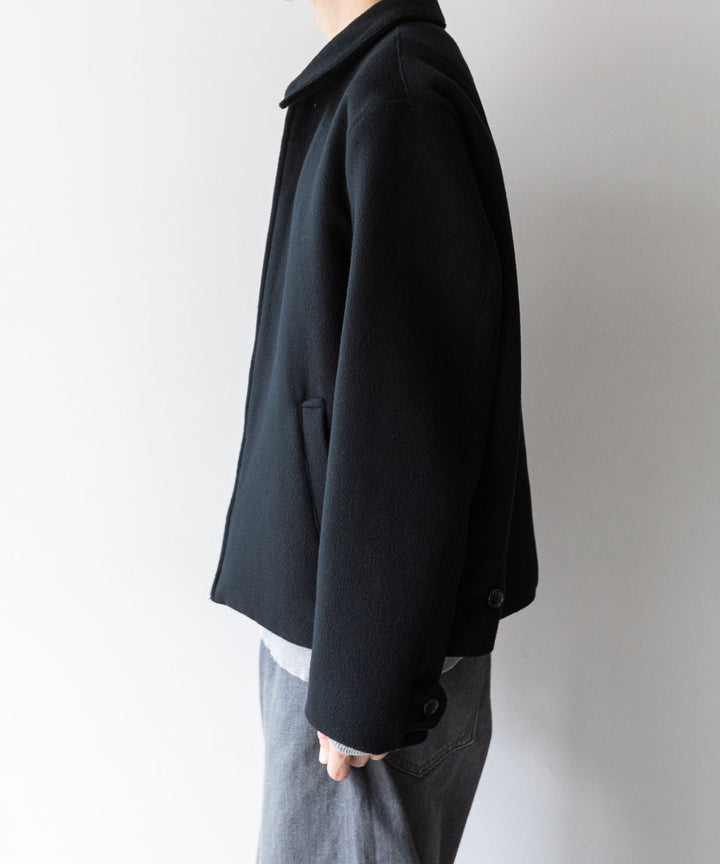INTÉRIM インテリム 23AW LIMITED DOUBLE FACE CASHMERE HARRINGTON JACKET - BLACK sessionセッション福岡セレクトショップ 公式通販サイト