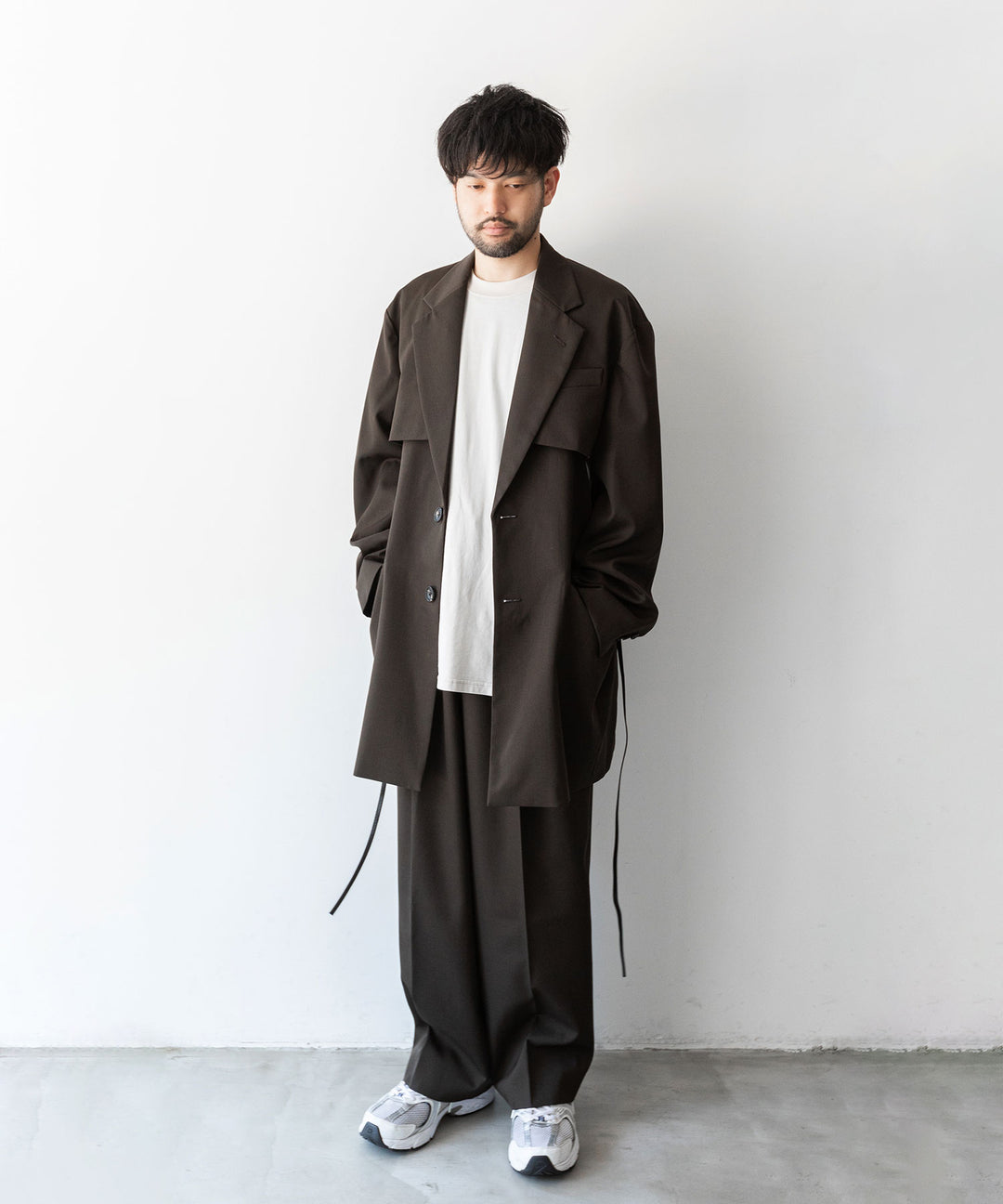 【stein】OVERSIZED LAPELED COMBINATION JACKET - MILITARY KHAKI シュタイン23aw sessionセッション福岡セレクトショップ 公式通販サイト