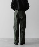 画像をギャラリービューアに読み込む, 【ANTHEM A】COTTON TWILL NO-BRAINER PANTS - OLIVE
