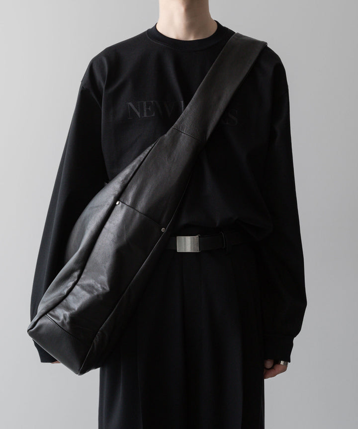 ssstein(シュタイン)の24AWコレクション LEATHER SHOULDER BAG - BLACK 公式通販サイトsession福岡セレクトショップ