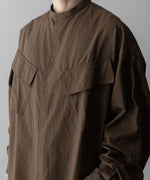 画像をギャラリービューアに読み込む, NEITHERS ネイダースのROASTER BAND COLLAR SHIRT JACKET - BROWNの公式通販サイトsession福岡セレクトショップ
