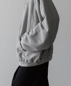 Fujimoto フジモトのSPRAYED DEEP TUCK HOODIE "OID FABRIC" - GRAYの公式通販サイトsession福岡セレクトショップ