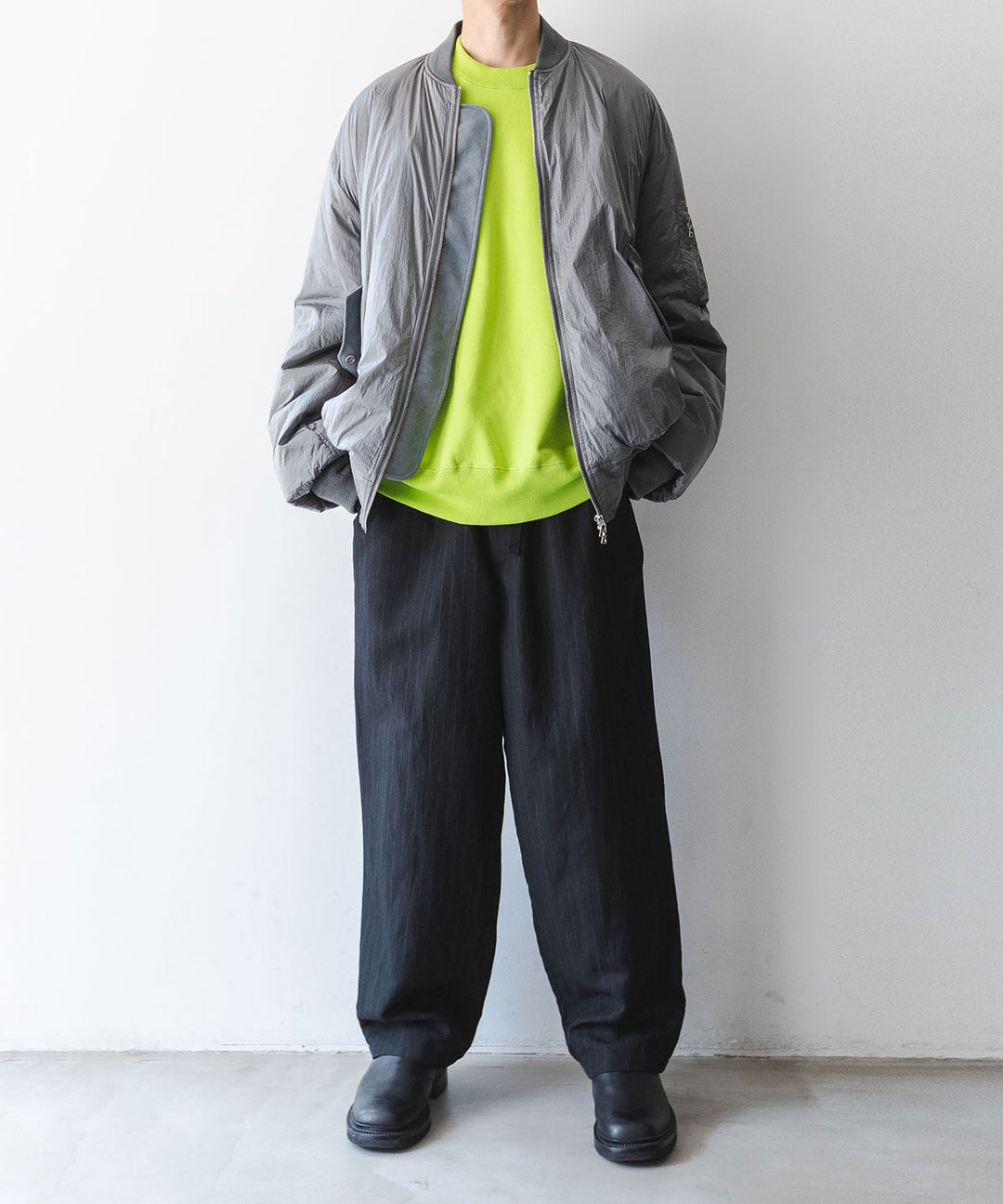 stein シュタイン 23AW OVERSIZED FLIGHT JACKET - SILVER sessionセッション福岡セレクトショップ 公式通販サイト 
