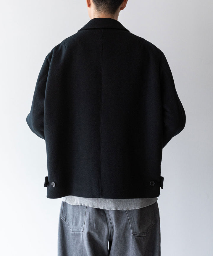 INTÉRIM インテリム 23AW LIMITED DOUBLE FACE CASHMERE HARRINGTON JACKET - BLACK sessionセッション福岡セレクトショップ 公式通販サイト