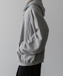 Fujimoto フジモトのSPRAYED DEEP TUCK HOODIE "OID FABRIC" - GRAYの公式通販サイトsession福岡セレクトショップ