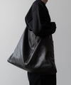 【ssstein】LEATHER SHOULDER BAG - BLACK