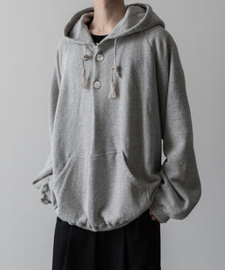 Fujimoto フジモトのSPRAYED DEEP TUCK HOODIE "OID FABRIC" - GRAYの公式通販サイトsession福岡セレクトショップ