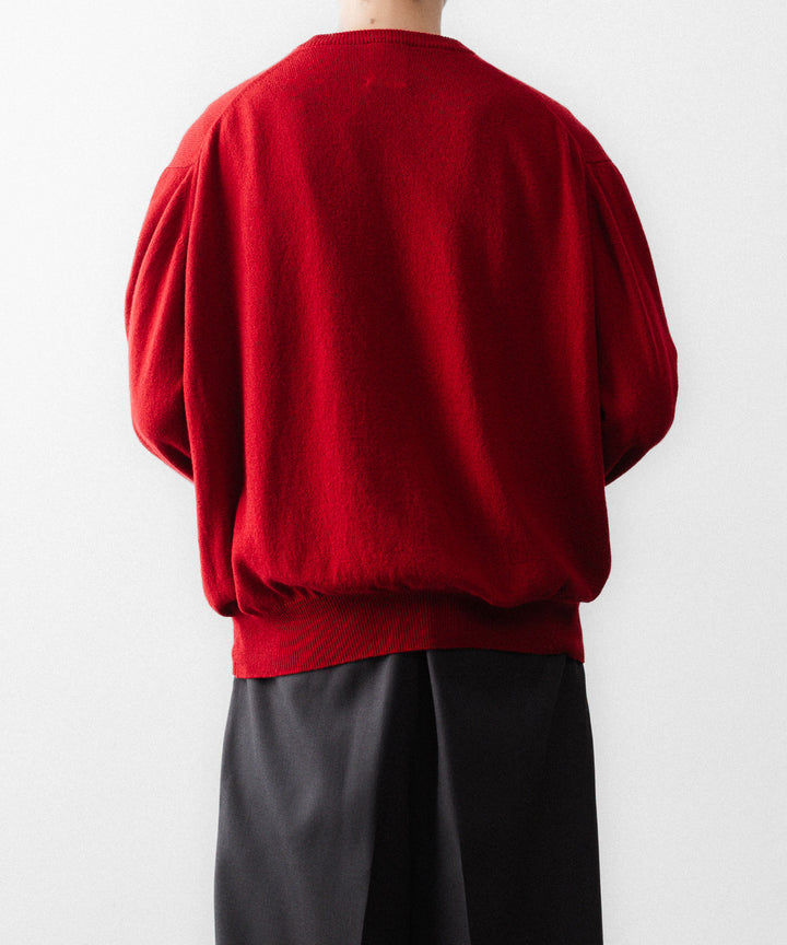 SUBLATIONS サブレーションズのCASHMERE V-NECK KNITのRED 公式通販サイトsession福岡セレクトショップ