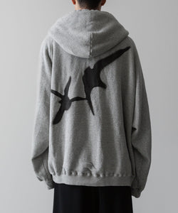 Fujimoto フジモトのSPRAYED DEEP TUCK HOODIE "OID FABRIC" - GRAYの公式通販サイトsession福岡セレクトショップ