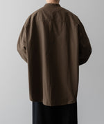 画像をギャラリービューアに読み込む, NEITHERS ネイダースのROASTER BAND COLLAR SHIRT JACKET - BROWNの公式通販サイトsession福岡セレクトショップ
