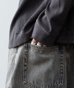 画像をギャラリービューアに読み込む, 【CODA】FADED BLACK AGING DAMAGED LONG SLEEVE WAFFLE TOPS - FADED BLACK
