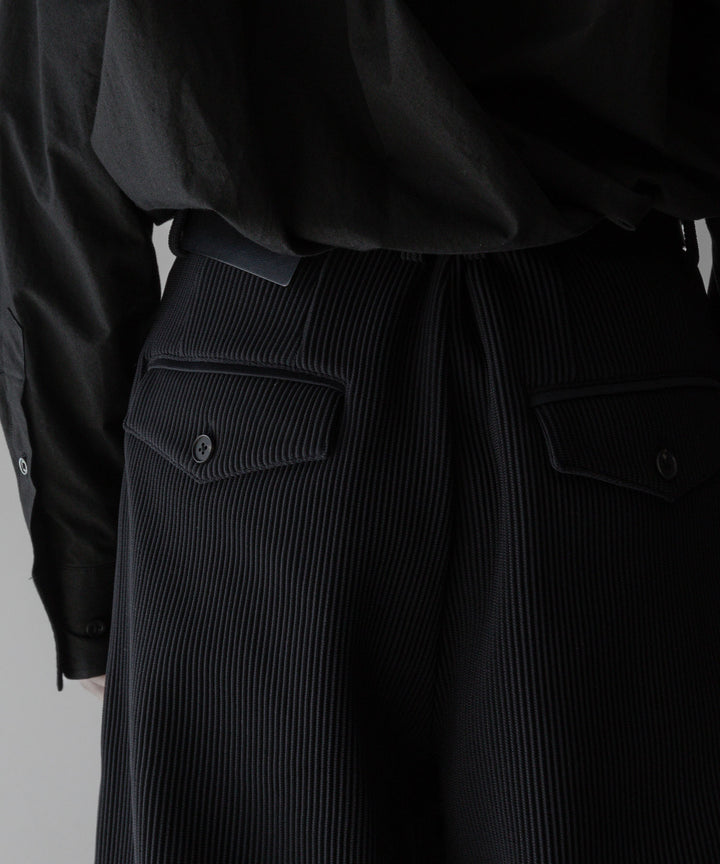 【stein】ssstein シュタインのGRADATION PLEATS WIDE TROUSERSのBLACK　 公式通販サイトsession福岡セレクトショップ